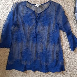 Sheer Vintage America blouse